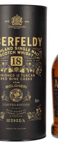 Aberfeldy 18 Years Old Red Wine Casks BOLGHERI 43% Vol. 0,7l in Giftbox