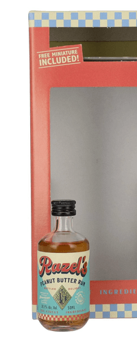 Razel's Choco Brownie Spirit Drink 38,1% Vol. 0,5l in Giftbox with Miniatur 0,05l