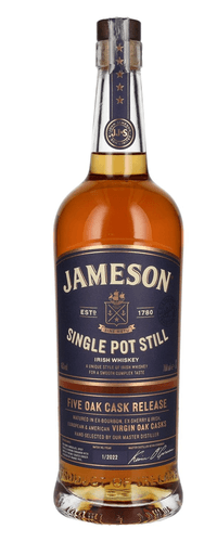Jameson Single Pot Still Irish Whiskey Five Oak Cask Release 46% Vol. 0,7l