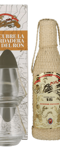 Ron Millonario 15 Solera Reserva Especial 40% Vol. 0,7l in Giftbox with 2 glasses