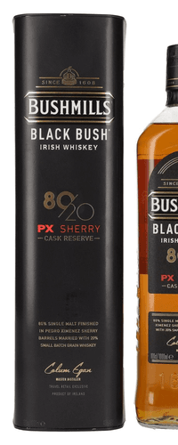 Bushmills BLACK BUSH 80/20 PX Sherry Cask Reserve Irish Whiskey 40% Vol. 1l in Giftbox