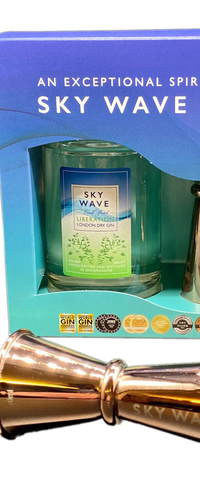 Sky Wave Liberation Gin 20cl Gift Set with Engraved Rose Gold Jigger undefined
