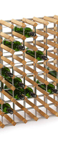 90 Bottle Assembled Traditional Wine Rack - 228mm depth