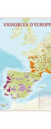 Vineyards of Europe Map
