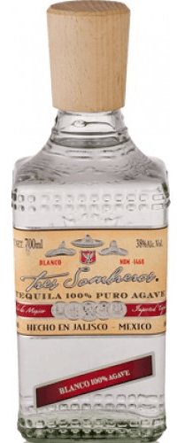 Tequila Tres Sombreros Blanco 0,70 ltr 38%