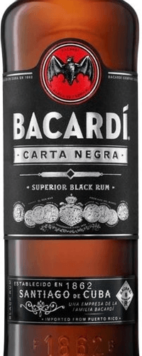 Bacardi Carta Negra Rum 0,70 ltr 40%