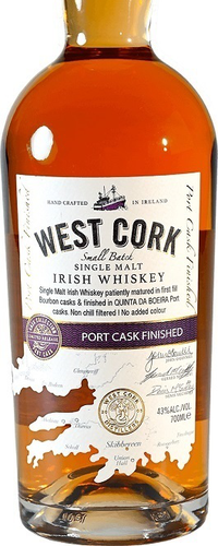 West Cork Single Malt Port Cask Finish 0,70 ltr 43%