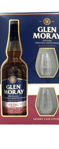 Glen Moray Sherry Cask Gift Pack Met Glazen 0,70 ltr 40%