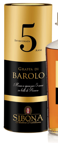 Grappa Sibona Barolo Aged 5 jaar 0,50 ltr 44%
