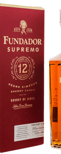 Fundador Supremo 12 Years Old Sherry Casks Brandy de Jerez 0,70 ltr 40%