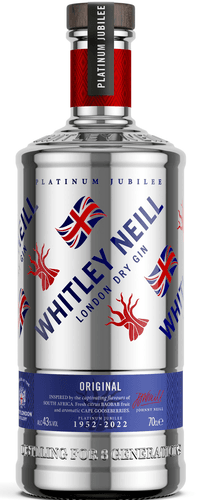 Whitley Neill Platinum Gin Queen's Jubilee Edition 0,70 ltr 43%
