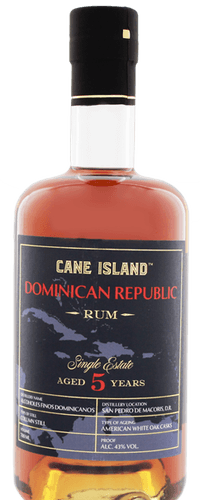 Cane Island Dominican Republic Single Estate Rum 5 Years Old 0,70 ltr 43%