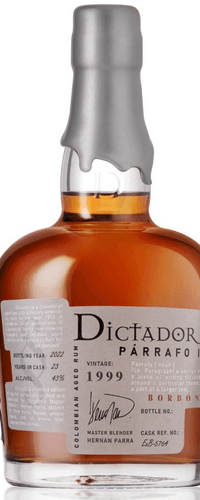 Dictador Parrafo Borbon Vintage 1999 0,70 ltr 43%