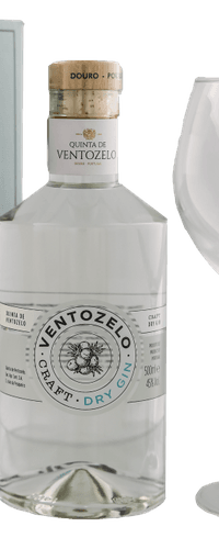 Quinta de Ventozelo Craft Dry Gin Giftset Met Glas 0,50 ltr 45%