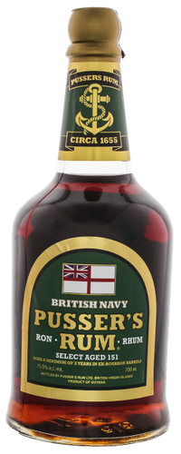 Pussers British Navy Rum Green Label Select 151 0,70 ltr 75,5%