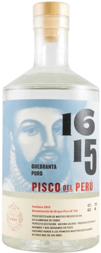 Pisco 1615 Pure Quebranta 0,70 ltr 42%
