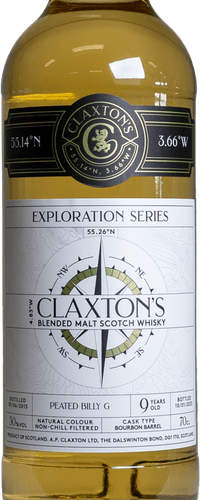 Peated Billy G 9 Years Old 2013 Claxton's Exploration Series 0.70 ltr 50%