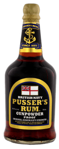 Pussers British Navy Rum Black Label Gunpowder Proof 0,70 ltr 54,5%