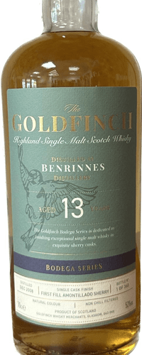 Benrinnes 13 Years Old 2008 Goldfinch Bodega Series 0,70 ltr 52%