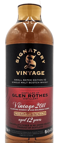 Glenrothes 2011 Signatory Vintage 0,70 ltr 48,2%
