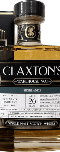 Ben Nevis 26 Years Old 1997 Claxton's Warehouse 1 0,70 ltr 47,1%