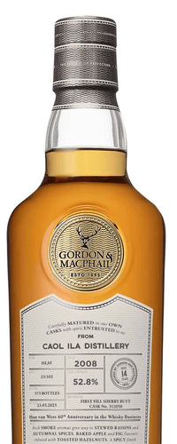 Caol Ila 14 Years Old 2008 Gordon & MacPhail For Han Van Wees 0,70 ltr 52,8%