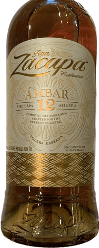 Zacapa Ambar Solera Rum 12 1,00 ltr 40%