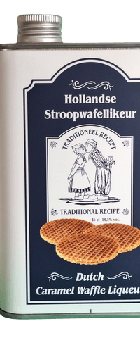 Blikje Hollandse Stroopwafel Likeur 0,45 ltr 14,5%