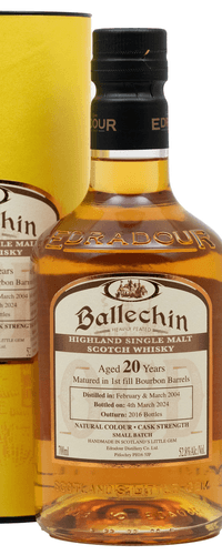 Ballechin 20 Years Old 2004 Bourbon Cask 0,70 ltr 52,8%