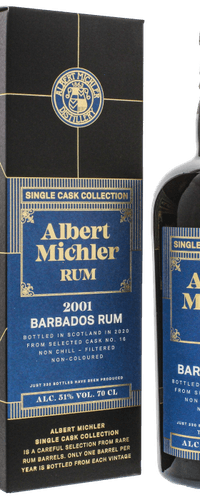 Albert Michler Single Cask Collection Rum Barbados 2001/2020 0,70 ltr 51%