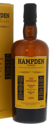 Hampden Estate Pure Single Jamaican Rum The Younger 5 Years Old 0.70 ltr 47%