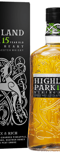 Highland Park 15 Years Old Viking Heart Glass Bottle 0,70 ltr 44%