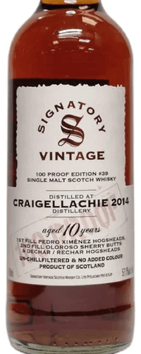 Craigellachie 2014 Signatory Vintage 100 Proof Edition #39 0,70 ltr 57,1%
