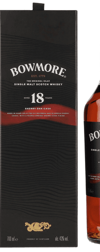 Bowmore 18 Years Old Single Malt Sherry Cask 0,70 ltr 43%