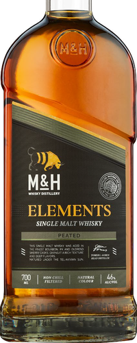 Milk & Honey Elements Peaty Cask 0,70 ltr 46%