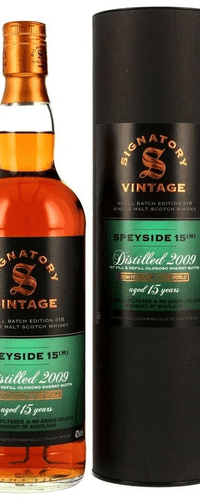 Speyside 2009 Signatory Vintage Small Batch #18 0,70 ltr 48,2%