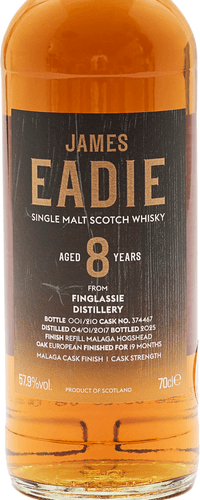 Finglassie 8 Years Old 2017 James Eadie 0,70 ltr 57,9%