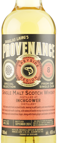 Inchgower 8 Years Old Provenance 0,70 ltr 46%