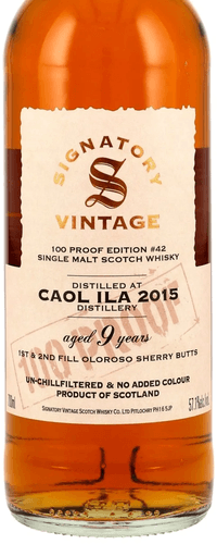 Caol Ila 2015 Signatory Vintage 100 Proof Edition #42 0,70 ltr 57,1%