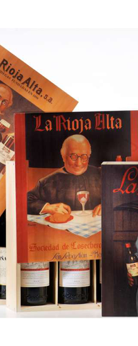 La Rioja Alta Viña Ardanza Reserva Caja Madera Litografiada 3 Botellas N.V