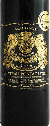 Château Pontac Lynch, Cru Bourgeois, Margaux, France, 2010 (with Wooden Box per Case of 6 Bottles)