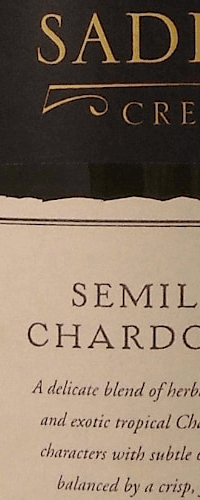 Berton Vineyards Saddle Creek Semillon Chardonnay 2018