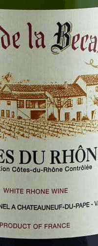 Côtes du Rhône Blanc, Domaine de la Becassonne 2019