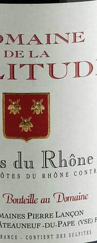 Côtes du Rhône, Domaine de la Solitude 2018