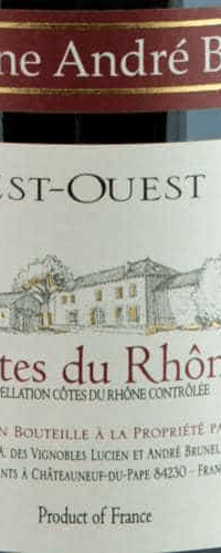 Côtes du Rhône ‘Est Ouest’, Brunel 2017