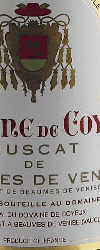Muscat de Beaumes de Venise ‘ Cuvée les Trois Fonts’, Domaine de Coyeux 2008