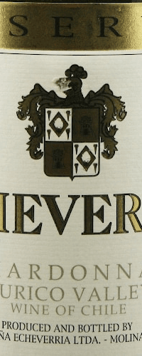 Viña Echeverria Chardonnay Gran Reserva 2019