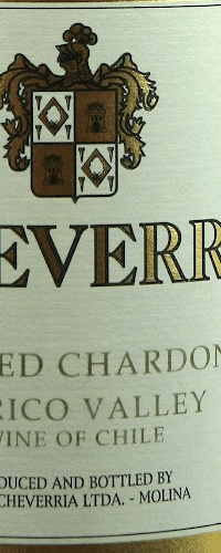 Viña Echeverria Unwooded Chardonnay Reserva 2020