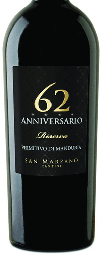 San Marzano '62 Anniversario' Primitivo di Manduria Riserva