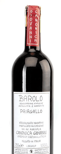 GIOVANNI CANONICA Paiagallo Barolo 2017
